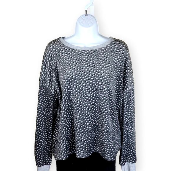 Splendid Leopard Velour Top + Fleece Pants M - Picture 2 of 9